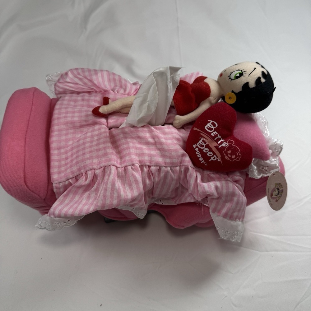 Betty Boop bed-shaped tissue box case brand new unused Tagged - Picture 3 of 9